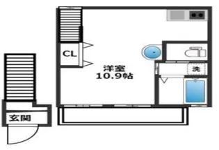 クレル・リ・ヴィエールII【2階】の間取り