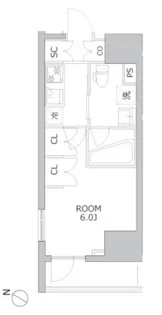 アジールコート北品川【12階】の間取り
