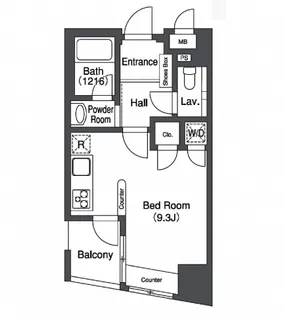 プライムアーバン中目黒II【10階】の間取り