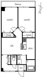 ファーストハイツこはら【3階】の間取り