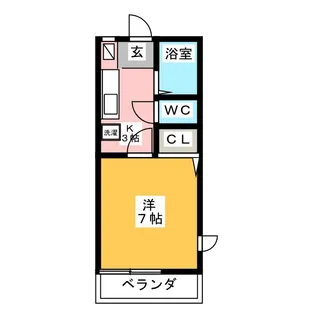 カーサBell【1階】の間取り