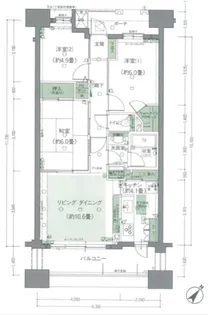 アールヴェール町田森野【8階】の間取り