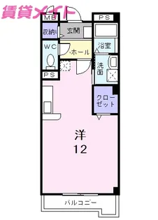 ランドマーク51【2階】の間取り