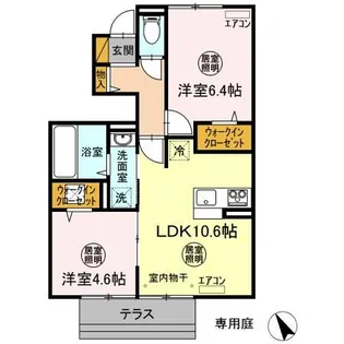 ベルカーサ【1階】の間取り