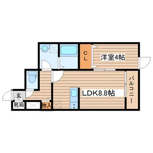 ベルグラン桜 II【2階】の間取り