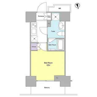 ラベイユ麻布十番【4階】の間取り