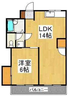 双葉ハイツII【2階】の間取り