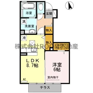 ガレンド吉尾 B棟【1階】の間取り