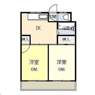 (株)かがみマンション【3階】の間取り
