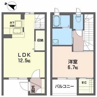 オーブB【2階】の間取り