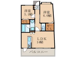 サンヒルズアネックス【2階】の間取り