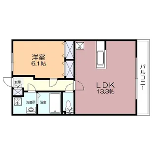 フローレス ハナミズキ【5階】の間取り