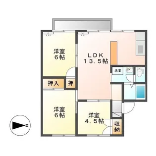 マリーンハイツ加賀【2階】の間取り