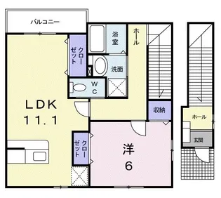 サン・ラフォーレ【2階】の間取り