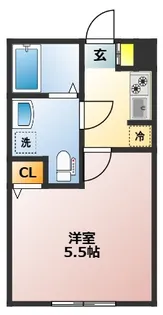 クレール十条【2階】の間取り
