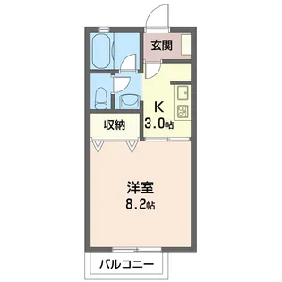 M’sガーデン【2階】の間取り
