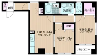 ドミール蔵前【1階】の間取り