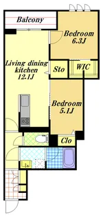 エトワール・フィラント【3階】の間取り