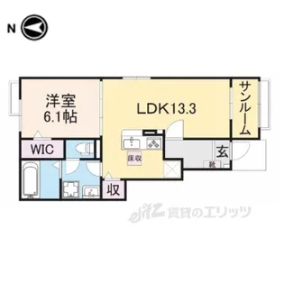 ベル・エクラ2【1階】の間取り