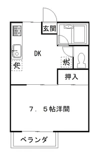 アーバンデイズ A棟【1階】の間取り