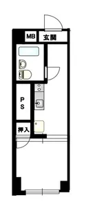 早稲田永谷マンション【2階】の間取り