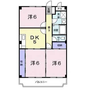 マンションピーアニィ【3階】の間取り
