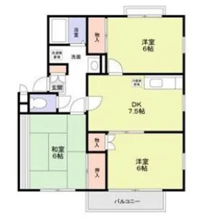 エステートピア学園前【2階】の間取り