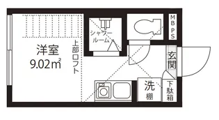 Pont du Gard(ポンデュガール)【2階】の間取り