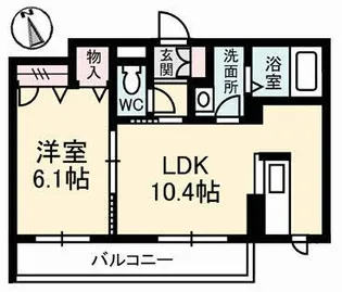 ソレイユコート神田町【2階】の間取り