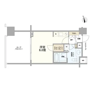 シティハウス東京新橋【10階】の間取り
