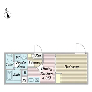 ブライト品川【1階】の間取り