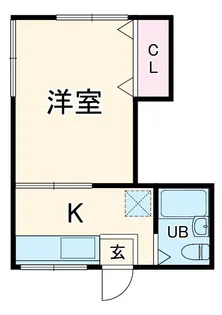 ハイツ横浜【2階】の間取り