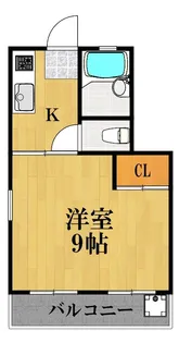 コーポラスタナベ【1階】の間取り