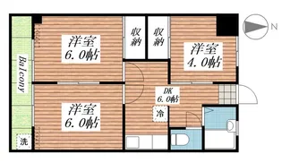 コーポコーベル2【3階】の間取り
