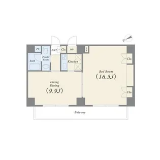 メゾンアンリツ虎ノ門【8階】の間取り