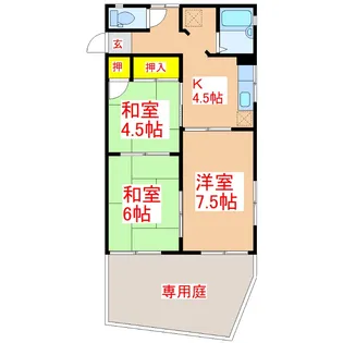 エスポワール姶良 C【1階】の間取り