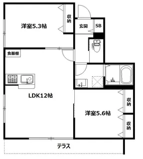 forutuna【1階】の間取り