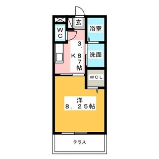 サンウィング B棟【1階】の間取り