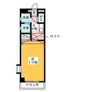 サンベール朝倉【3階】の間取り