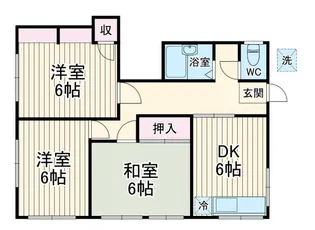 ハイツオギシマ【2階】の間取り