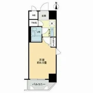 エスリード新大阪第6【4階】の間取り