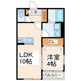 BRAVEBASE砂原I【2階】の間取り