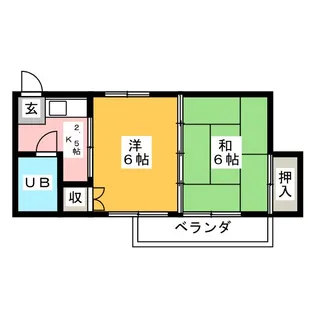 ペルテ八田【4階】の間取り