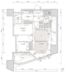 パークホームズ文京本駒込【4階】の間取り