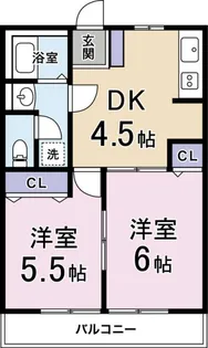 ファミールJ【1階】の間取り