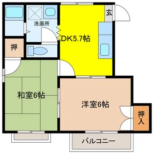 メゾン・ド・神園II【2階】の間取り