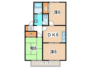 ファミ-ルハイム愛【2階】の間取り