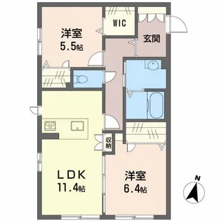 ラ・スリーズガーデン C棟【1階】の間取り