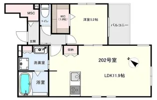 FLATS-A渋谷笹塚テラス【2階】の間取り