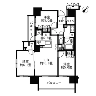 ベルフール青砥【15階】の間取り